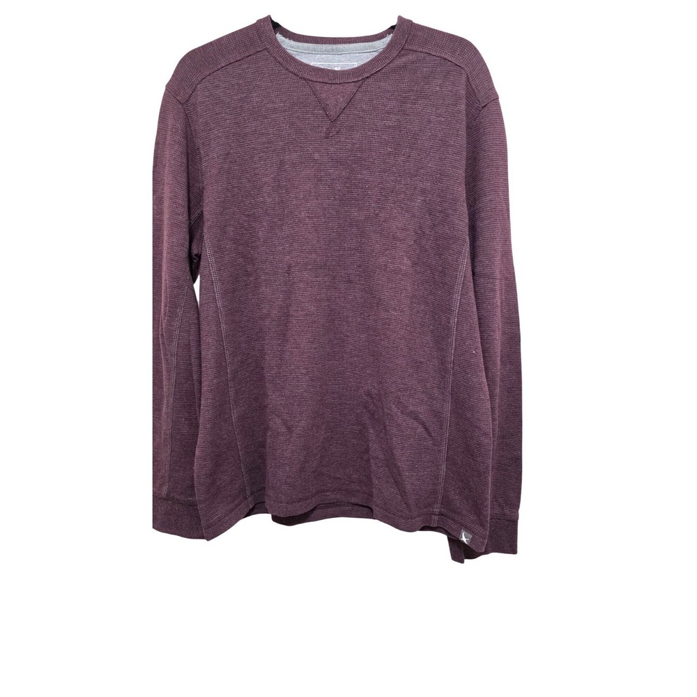 Eddie Bauer Men's Plum Long-Sleeve Crewneck Thermal Shirt L
